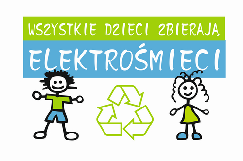 logo akcji wszystkie dzieci zbierają elektrośmieci