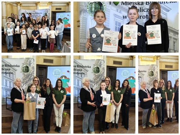 Laureatki Gminnego Konkursu "Mistrz Pięknego Czytania"